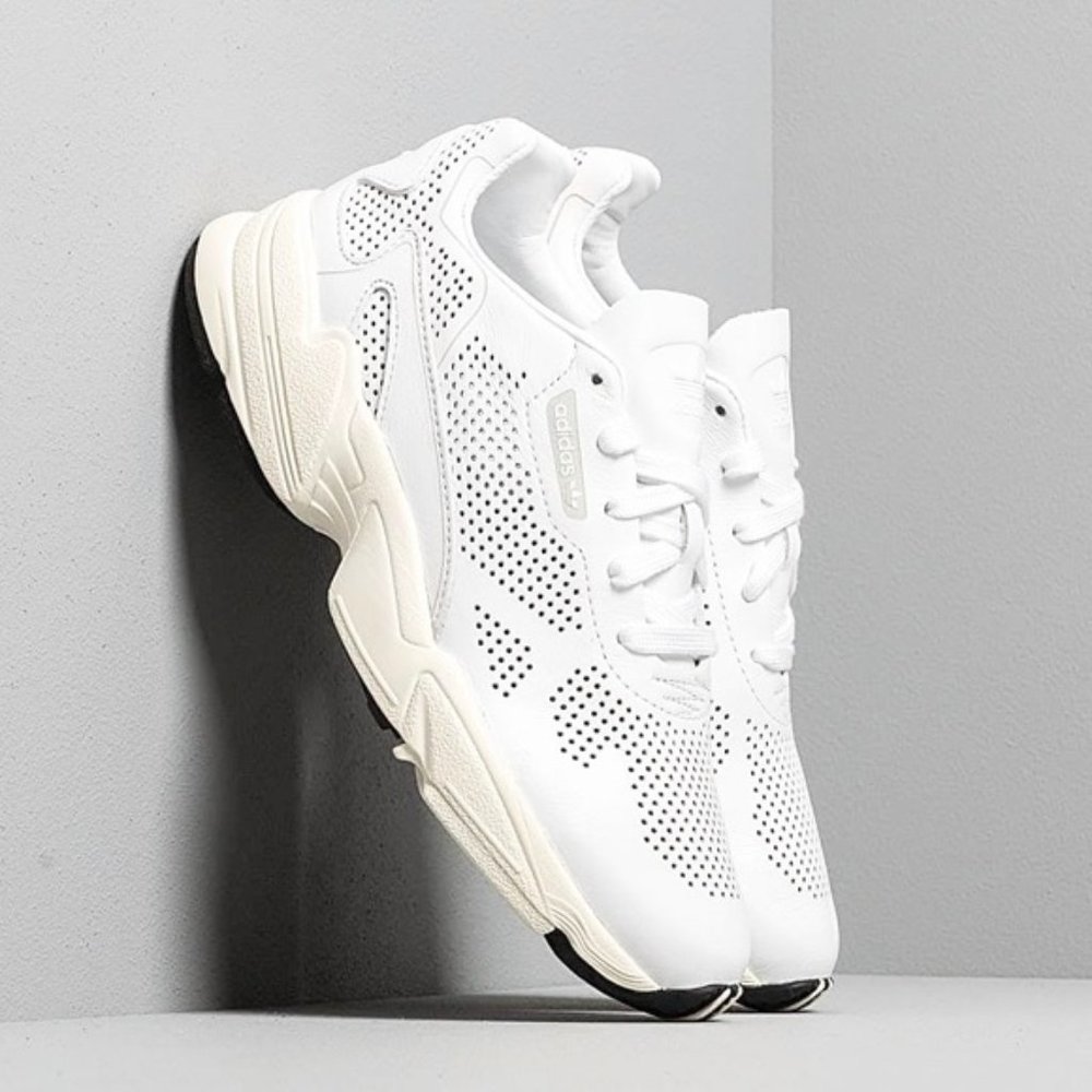 NWT Adidas Falcon Allluxe White Sneakers Flatform